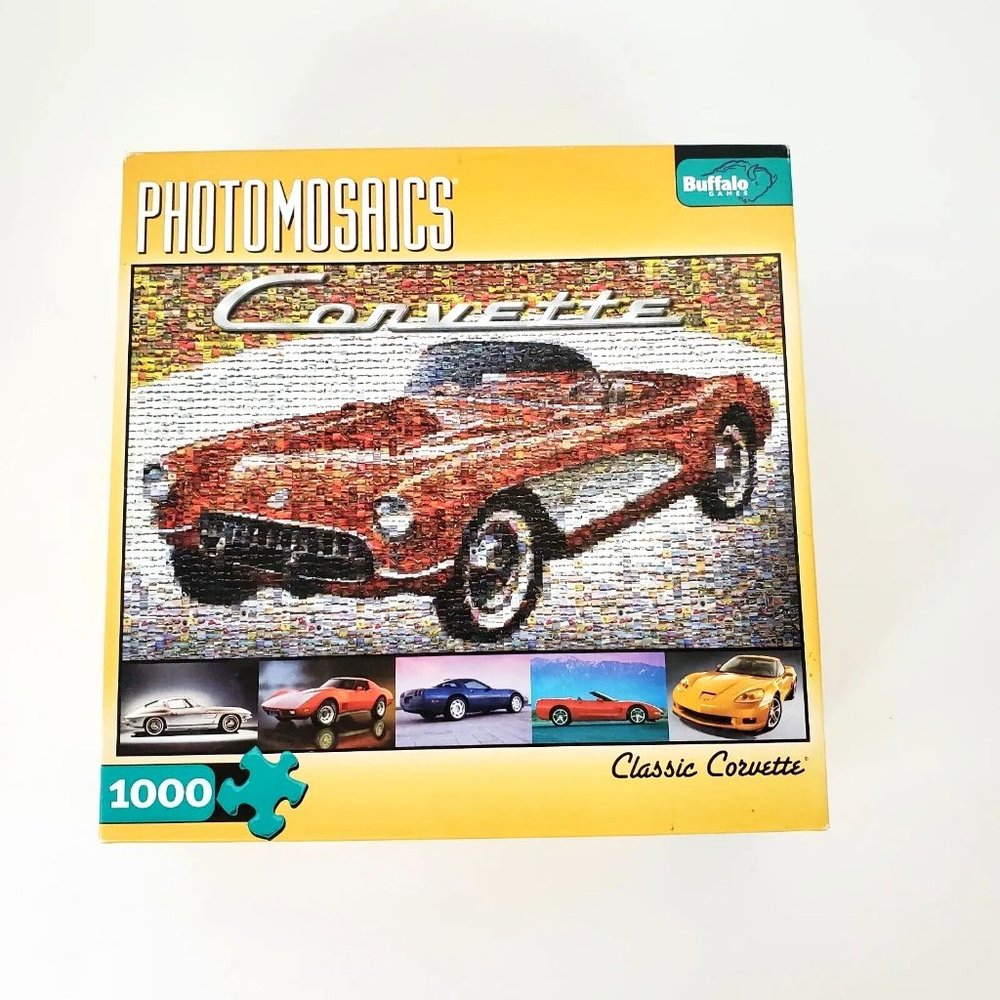 Photomosaics "Classic Corvette" Chevy 1000 Piece Jigsaw Puzzle by Buffalo Games